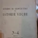STUDII SI CERCETARI DE ISTORIE VECHE NR.3-4/1955