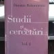 STUDII SI CERCETARI - DIMITRIE BOLINTINEANU   VOL.1
