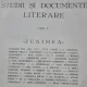 STUDII SI DOCUMENTE LITERARE, JUNIMEA - I.E. TOROUTIU