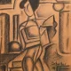 Tablou arta abstracta - semnat H. Scheiber