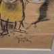 Tablou  Aurel Jiquidi - Negustori (pastel)